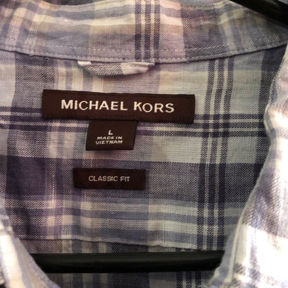 🆕Michael Kors Mens Button Down Shirt Size Large - Picture 4 of 7
